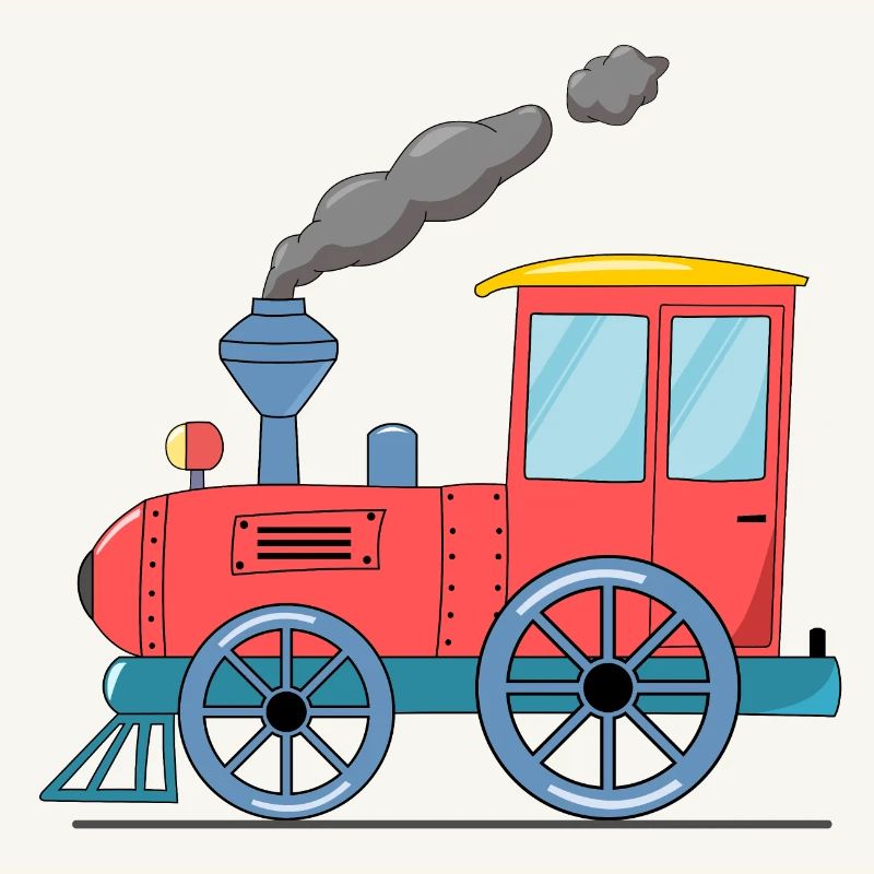 Kinderzug Eisenbahn rosa