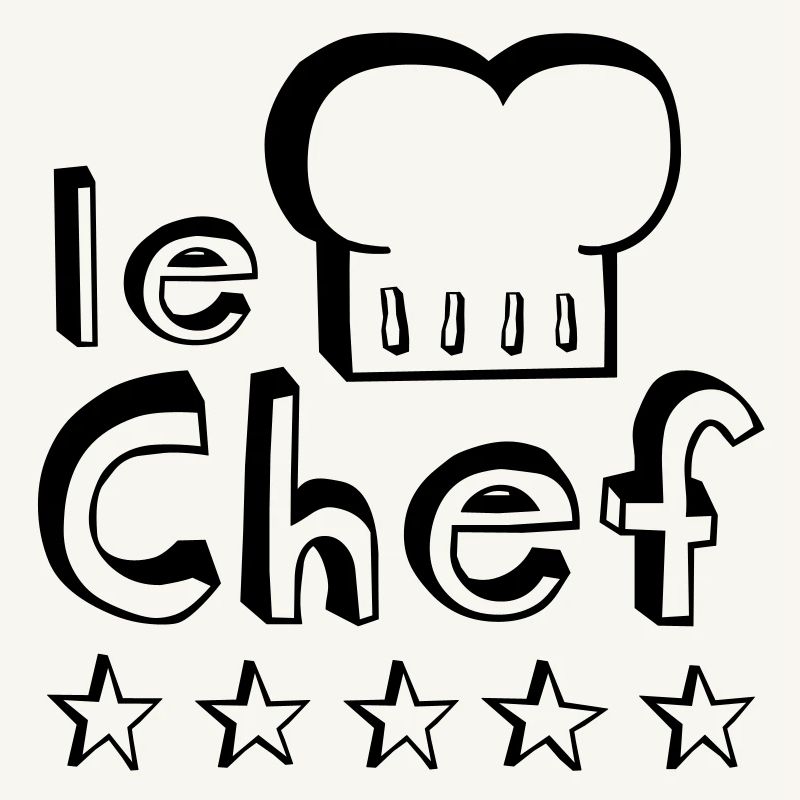 Le Chef Vater, Ehemann oder man Meister der Grill,