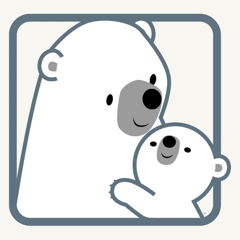Mutter Eisbär und Kind - Cheerful Madness!!
