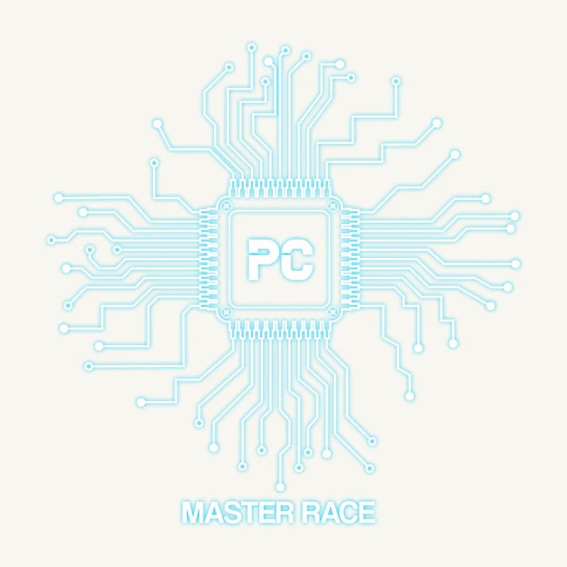 Blue PC Master Race - Nerd CPU