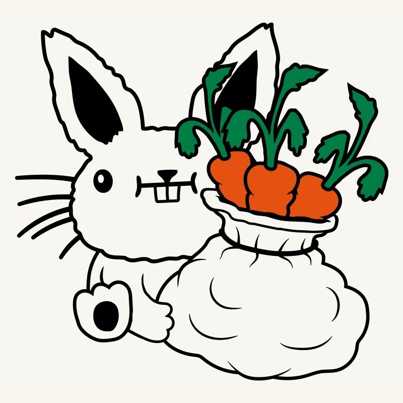 Carrots Vegetable Sack Easter