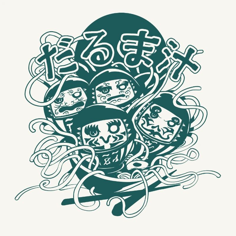 Daruma Soupe (version Noir et Blanc)