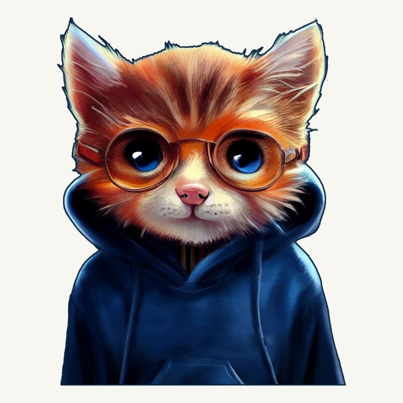 Chat mignon avec pull