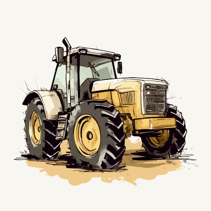 Gelber Traktor Nr. 3