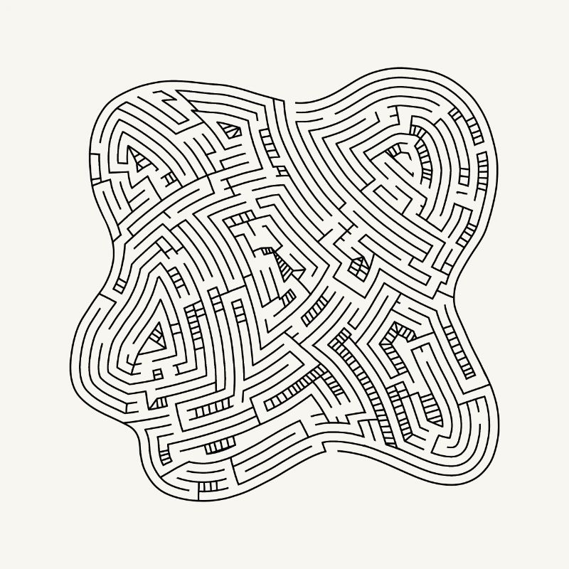 Labyrinth 3 (black version)