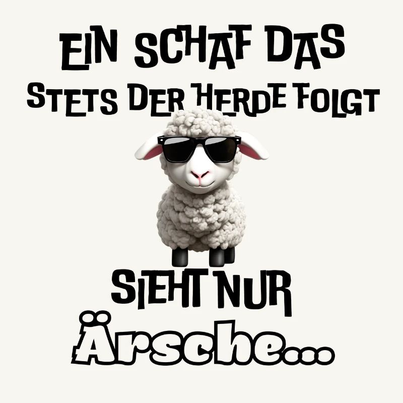 cooles Schaf mit Statement