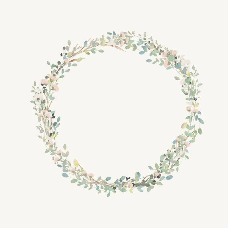 Wreath Elegant Eucalyptus customizable