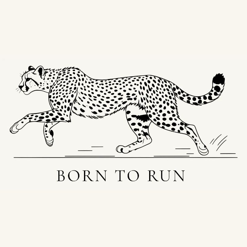 Né pour courir – Léopard dans la course