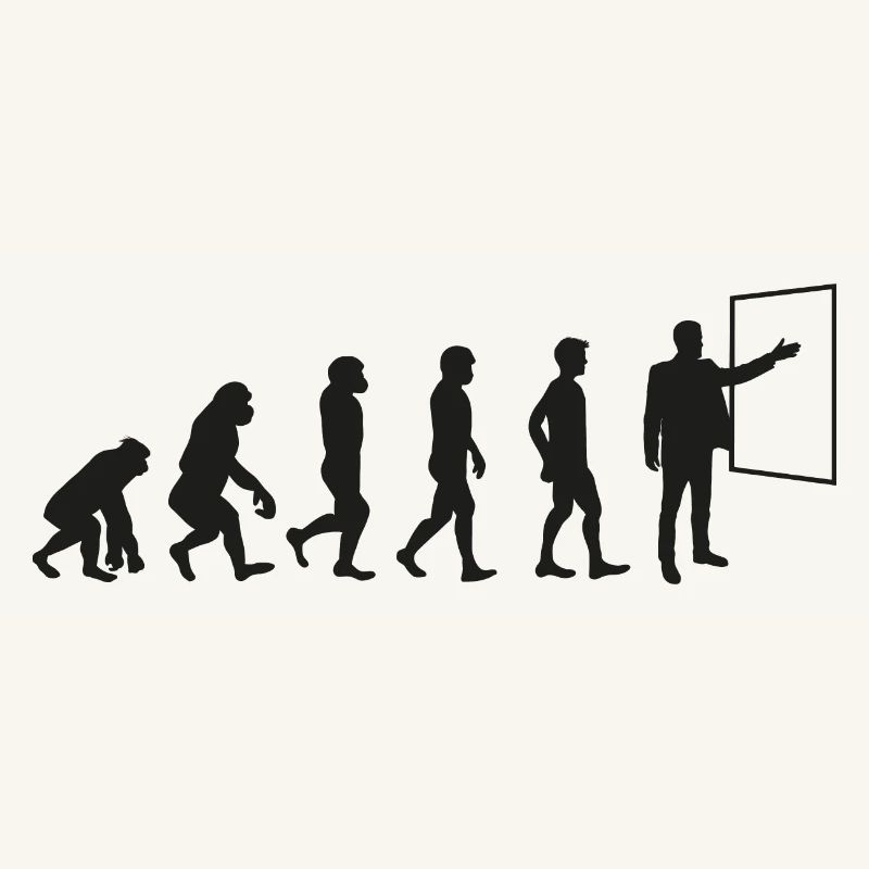 Schule evolution Geschenk Lehrerin Professor