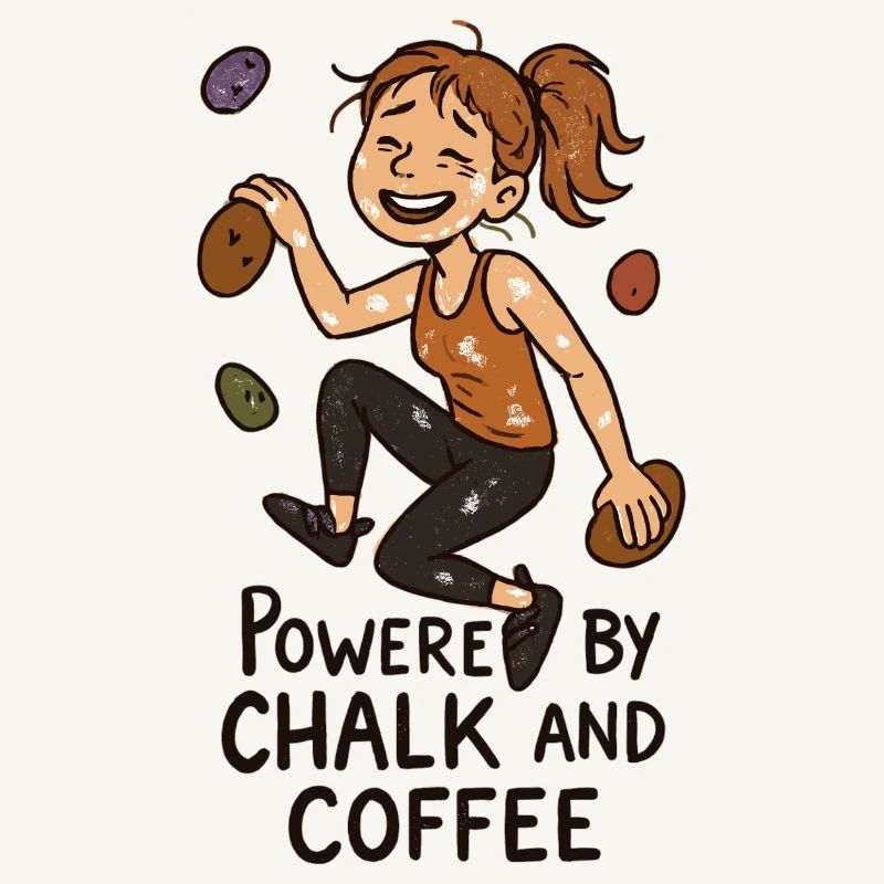 Bouldering, Chalk & Coffee: Tired Climber Comic
