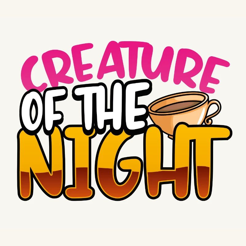 Insomniaque Cadeau Créature du Café de Nuit