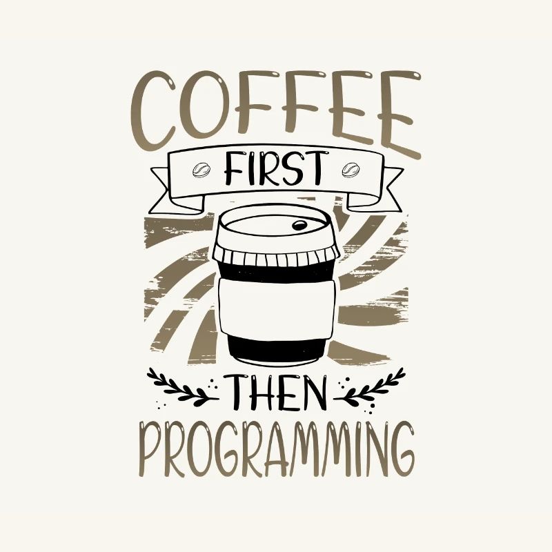 Programmierer schenkt zuerst Kaffee und dann Programmierung