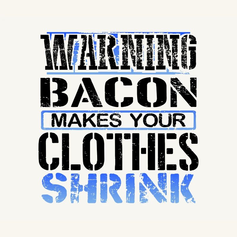 Bacon Lover Geschenk Warnung Speck machen Kleidung