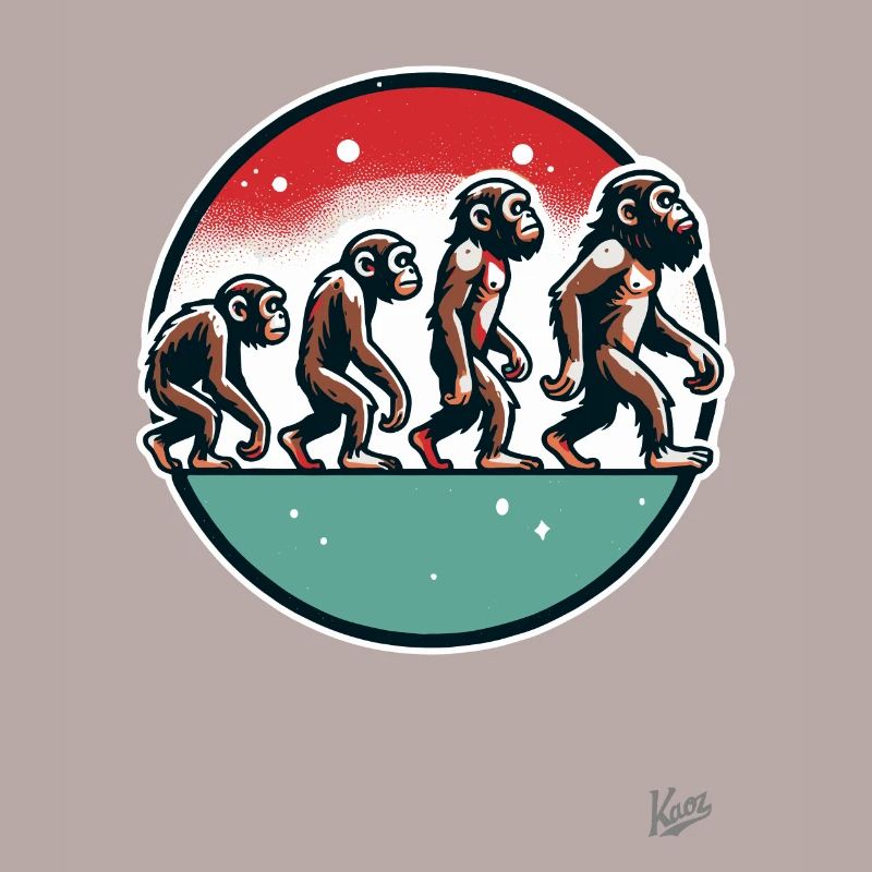 Evolution des Affen