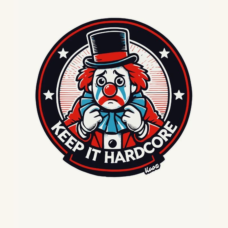 Keep It Hardcore Clown Design