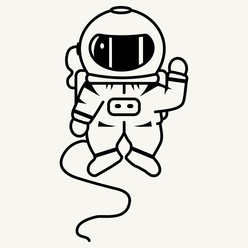 un astronaute dans l'espace