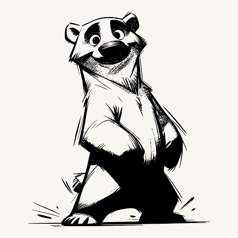 Cute bear comic darling with cuddle factor