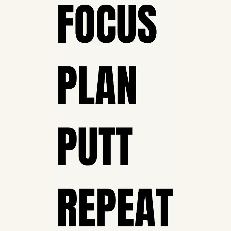 Répétition du putt du plan Focus Golf