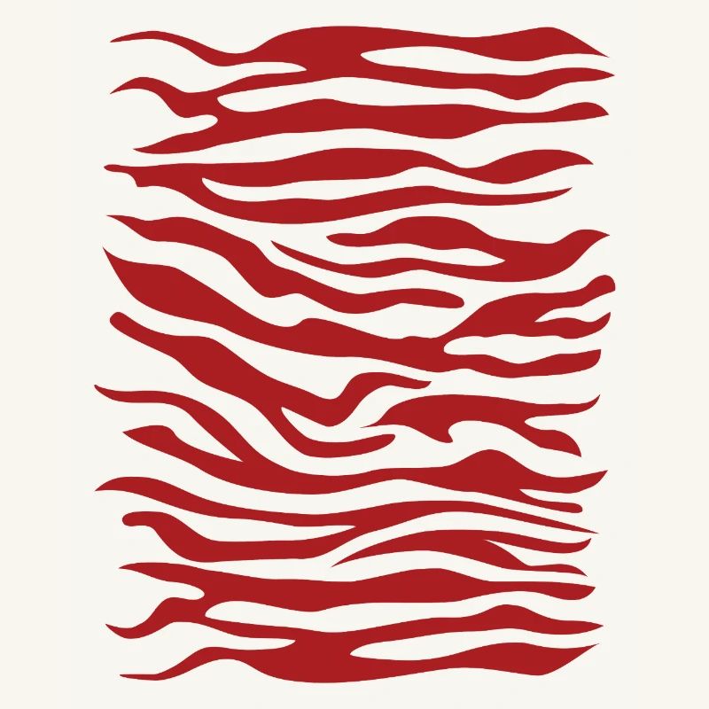 Zebra Pattern Red