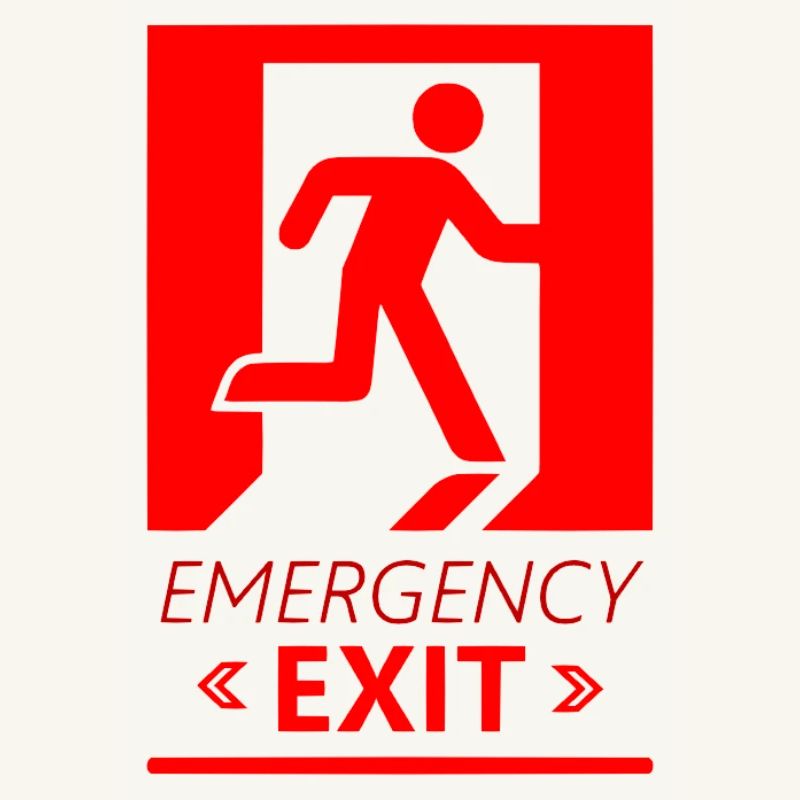 Emergency EXIT Basic Red