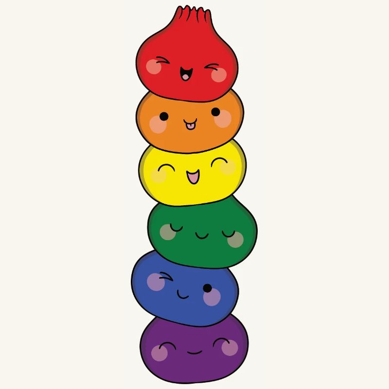 Dumpling Tower Arc-en-ciel LGTBQ Pride Dim Sum