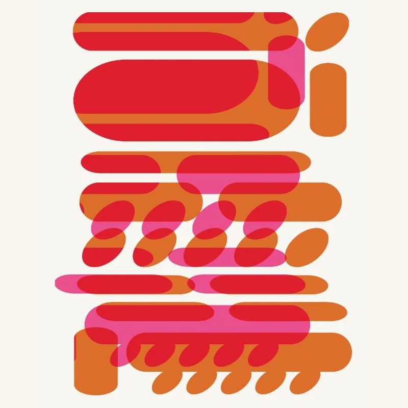 Formes graphiques abstraites dans le design techno