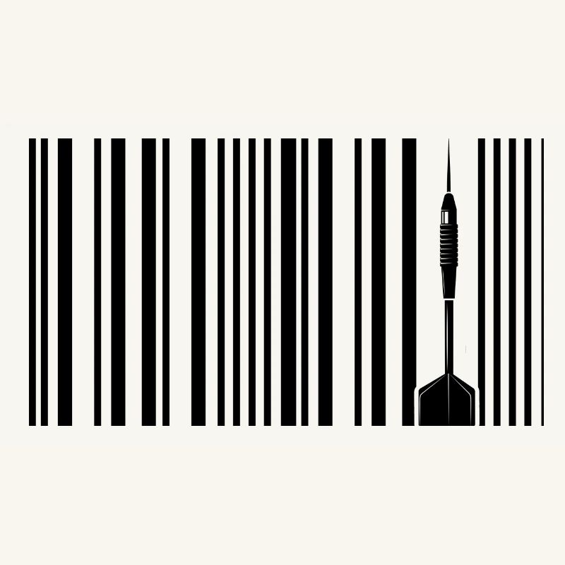 Darts Darts Player Darts "Dart-Barcode-Dartcode"