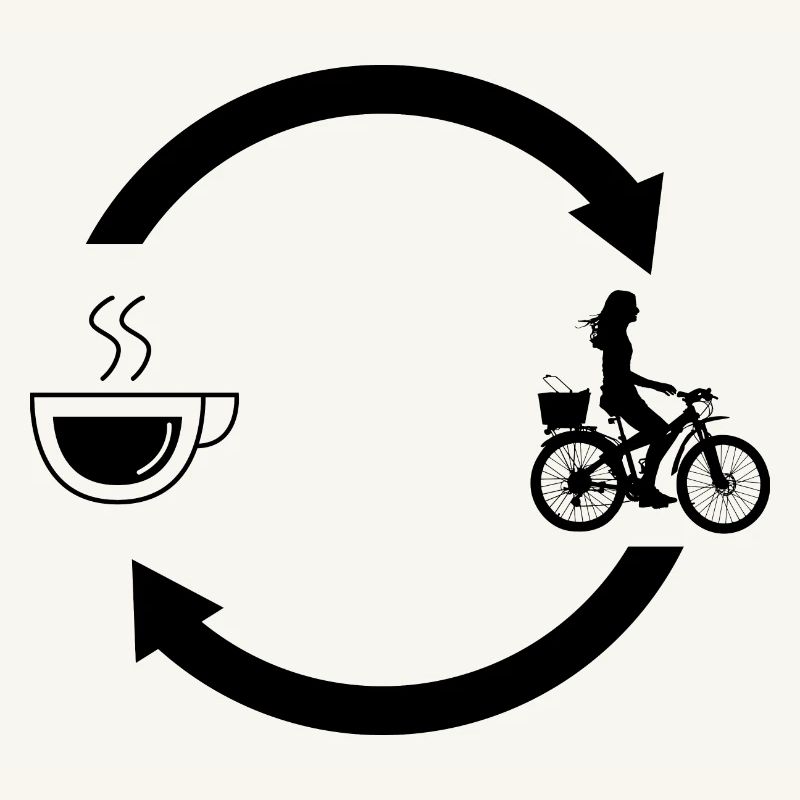 Loading coffee Arrows and cycling 2 -