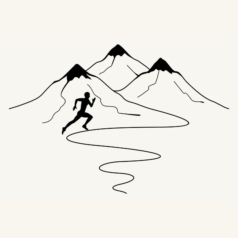 Mountain path curves and runs - (2)