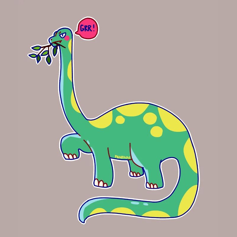 Dinosaur is in a bad mood