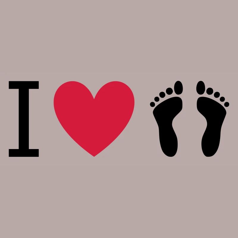 ★ couleurs de conception interchangeables ★ J'aime les pieds