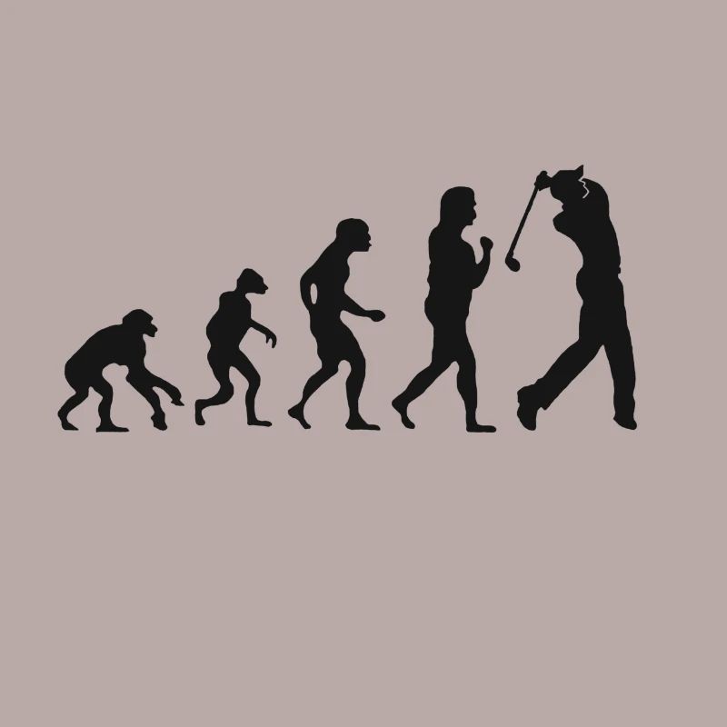 Golfer Evolution Golfspieler Golf evolution