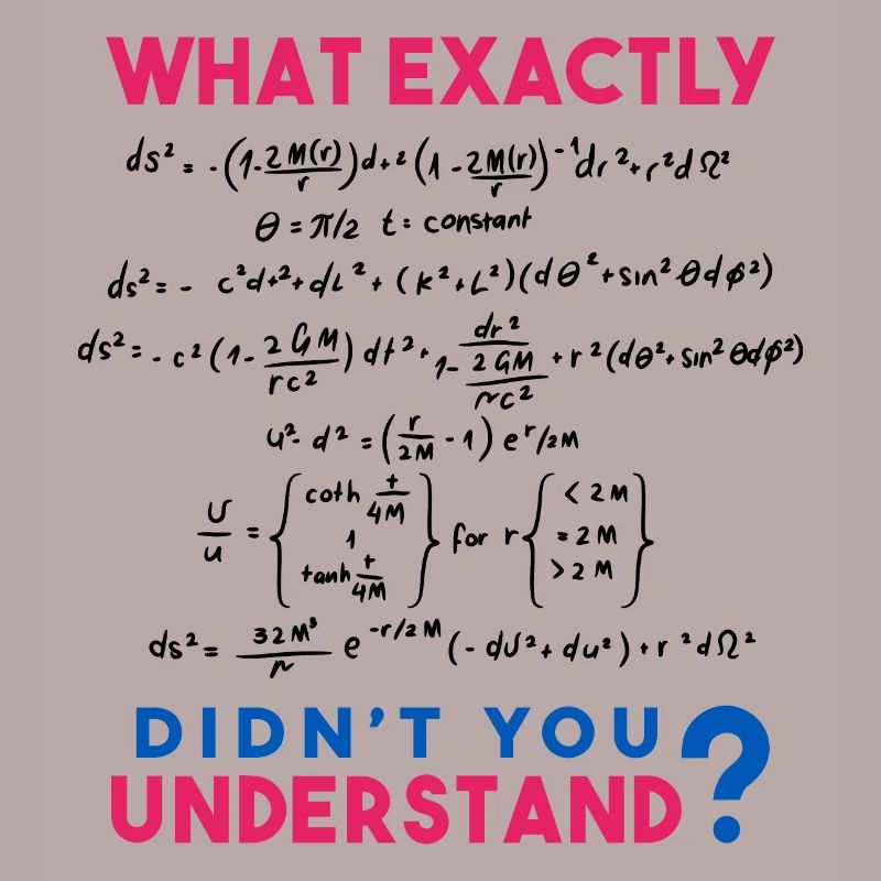 Physics and Math formula Joke