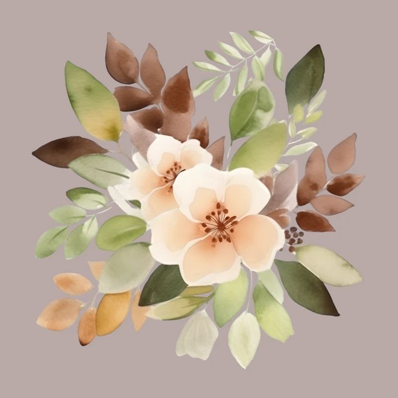 Belles fleurs dans le style boho