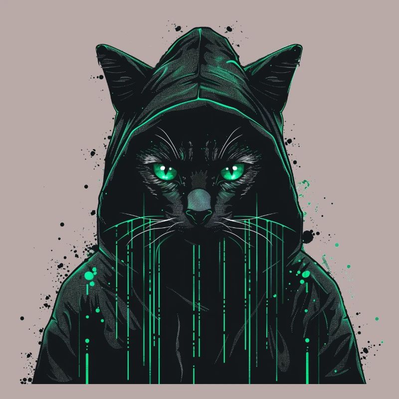 Hacker Computer Katze