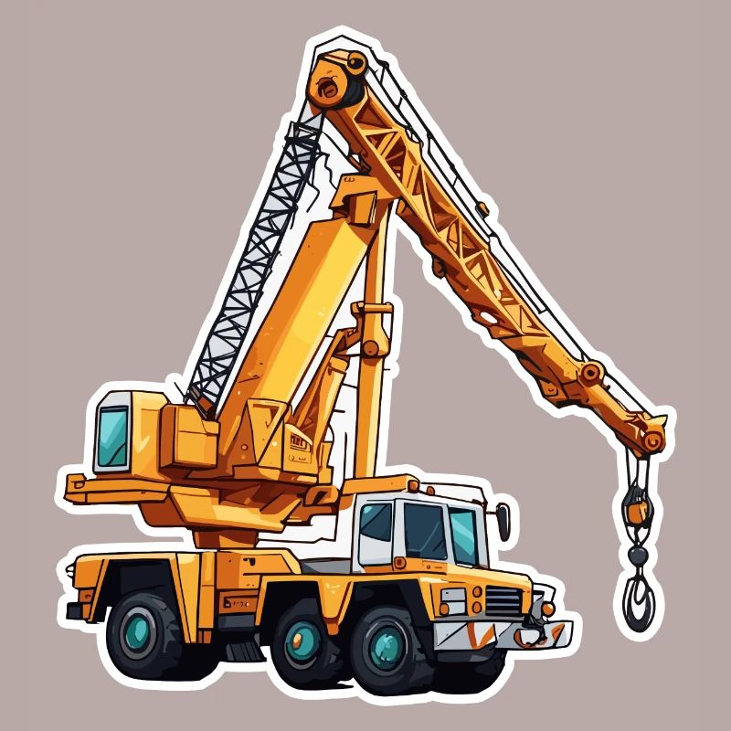 Crane / construction site / winch / crane system