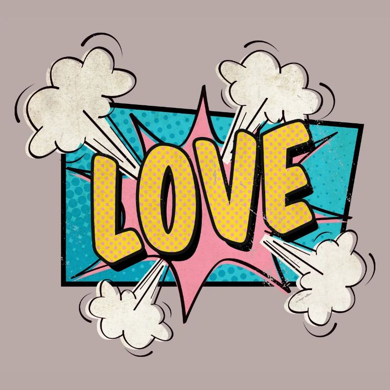 Love exploding Comic Style verliebt Geschenk