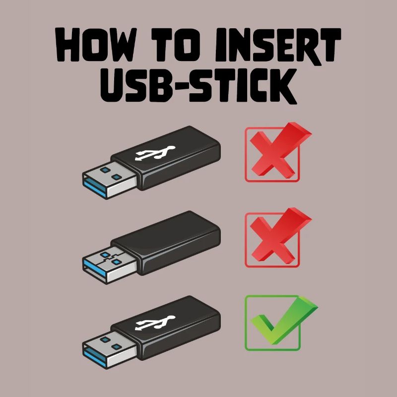 How To Insert USB Stick Funny Programmer Meme
