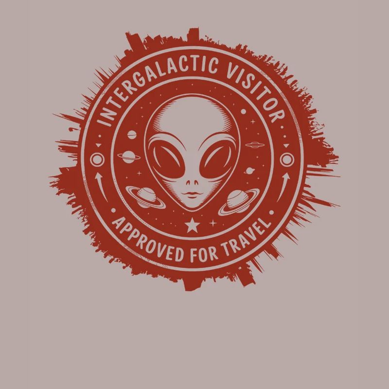 Intergalactic Visitor – Stamp Design from Space