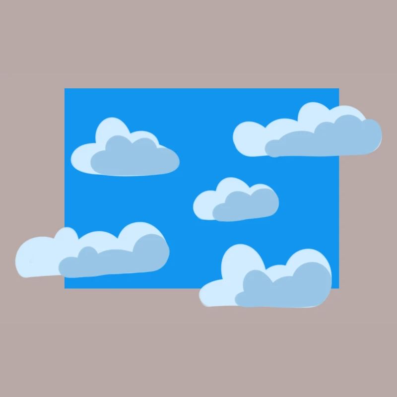 Blue cloudy sky