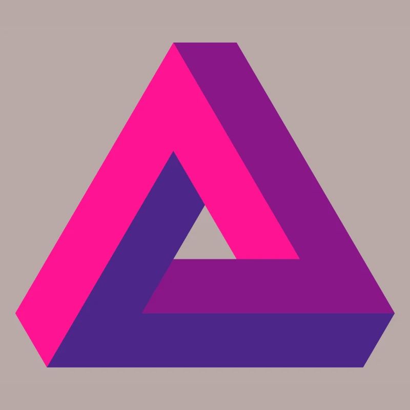 Mind-Bending Perspective: Impossible 3D Triangle