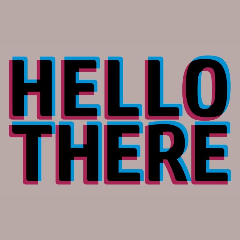 3D effect Hello