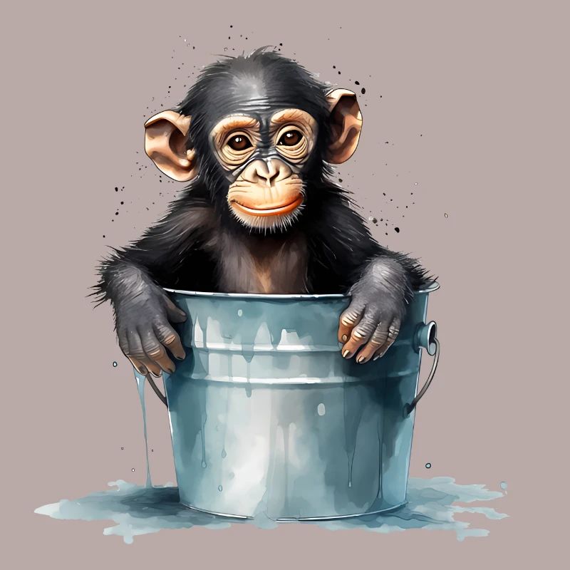 Monkey seeks cooling