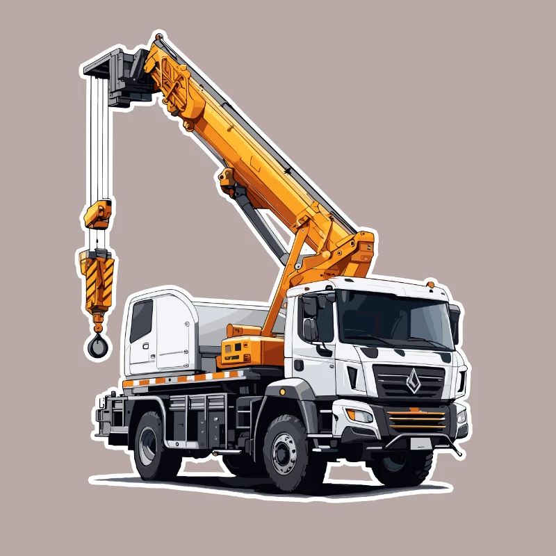 Crane / construction site / winch / crane system