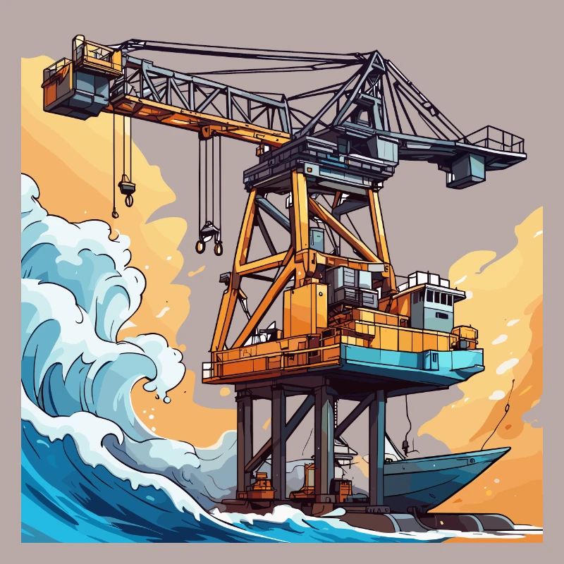 Crane / construction site / winch / crane system