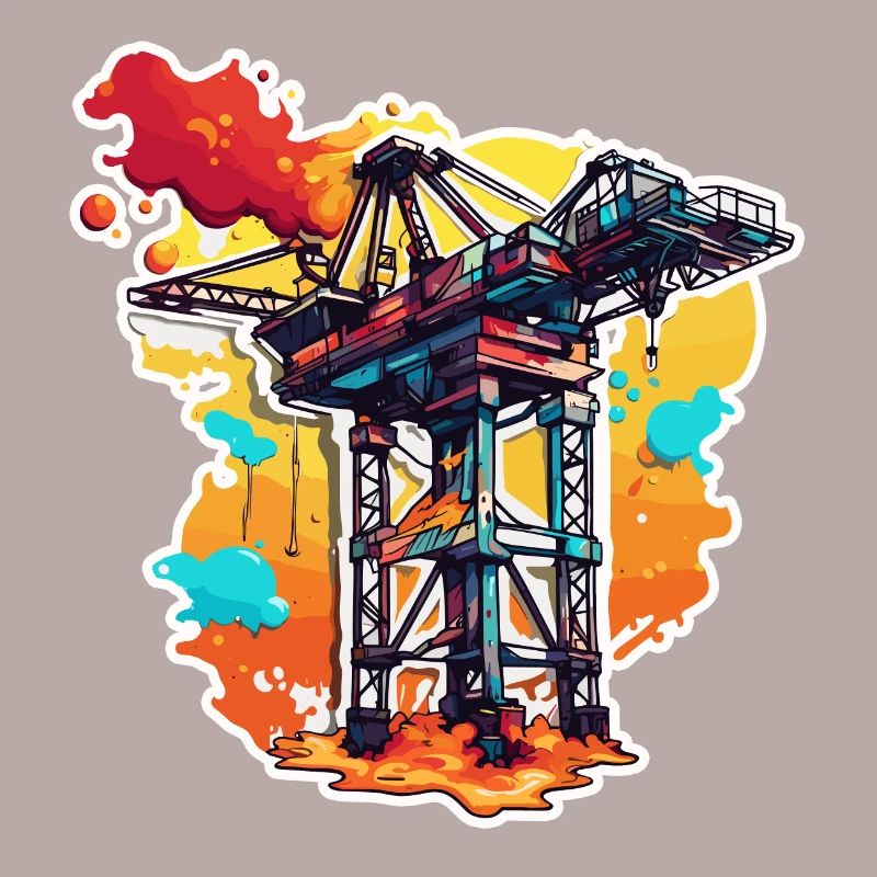Crane / construction site / winch / crane system