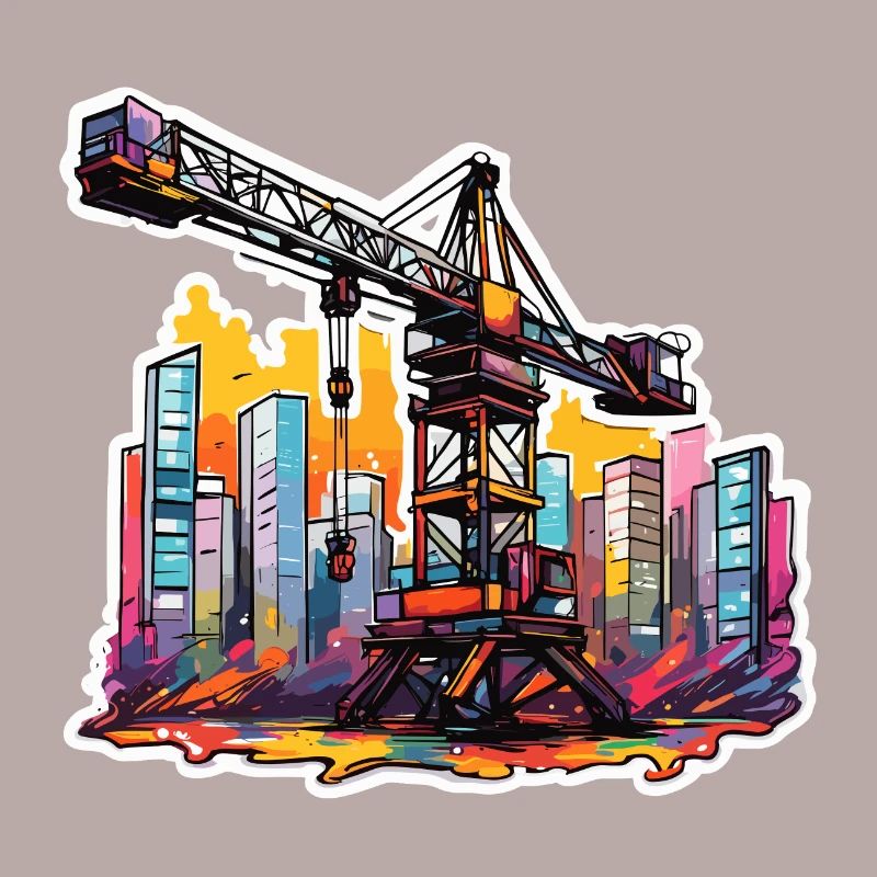 Crane / construction site / winch / crane system