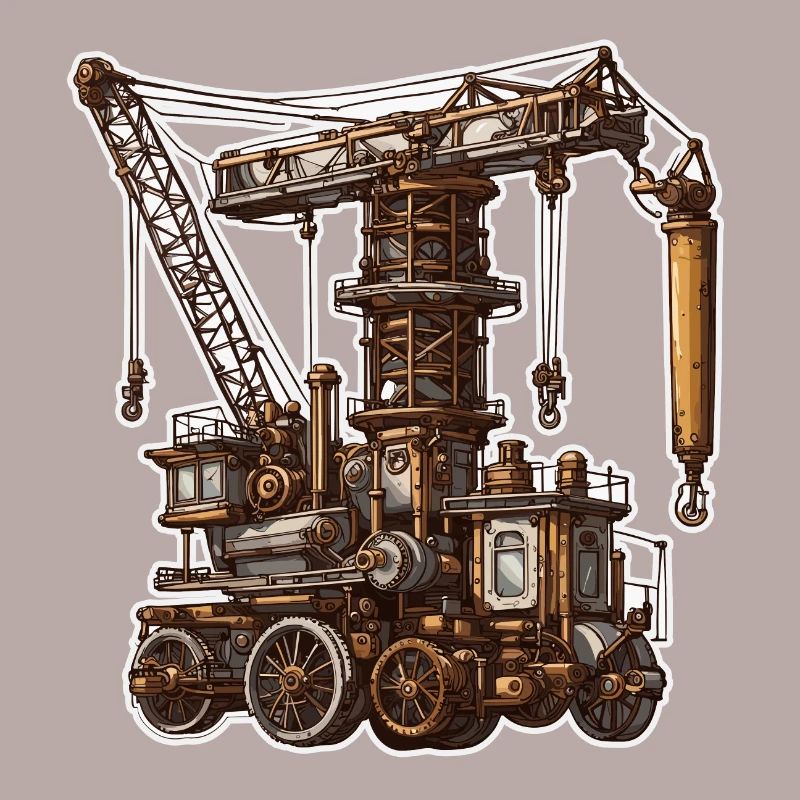Crane / construction site / winch / crane system