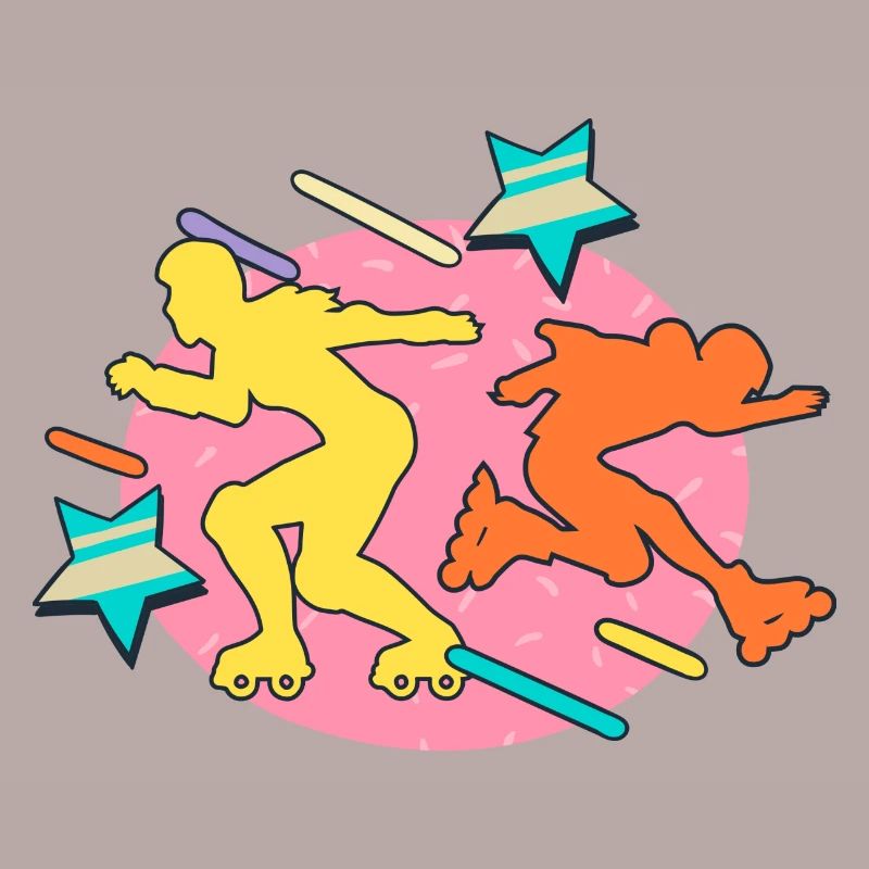 80s rollerbladers