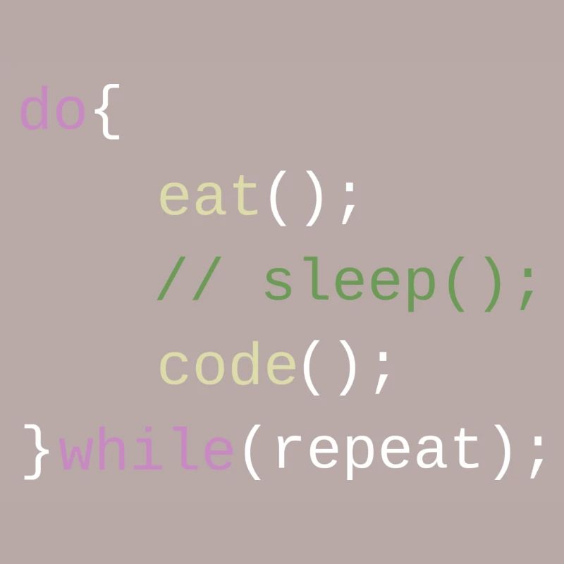 Eat Sleep Code Repeat - Code Design